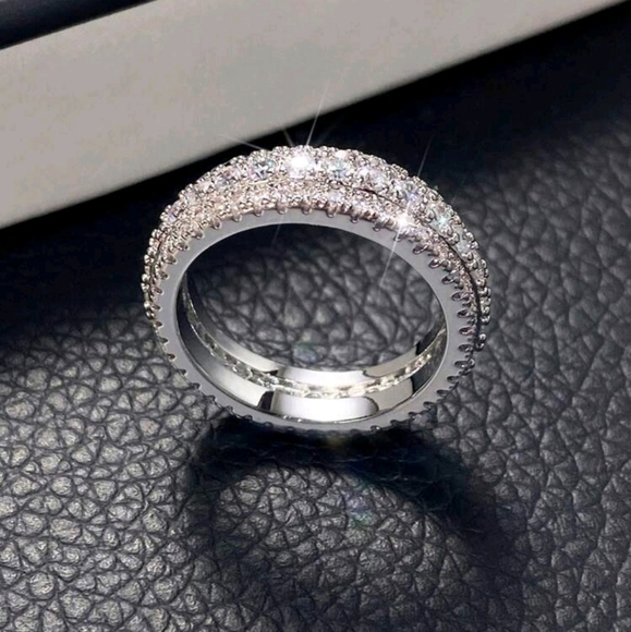 S925 Sterling Silver Fashion Ring | Women's Minimalist Ring | Gift, Engagement - Picture 4 of 10